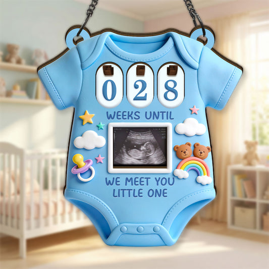 Until We Meet You, Little One - Personalized Tracker Sign