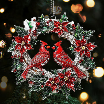Love Beyond Cardinal In Memory - Personalized 1-Layer Acrylic Ornament