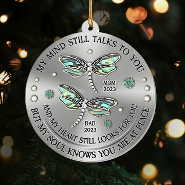 Dragonfly My Mind My Heart My Soul - Personalized 1-Layer Acrylic Ornament