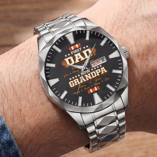 Cool Papa - Personalized Men's Wrist Watch