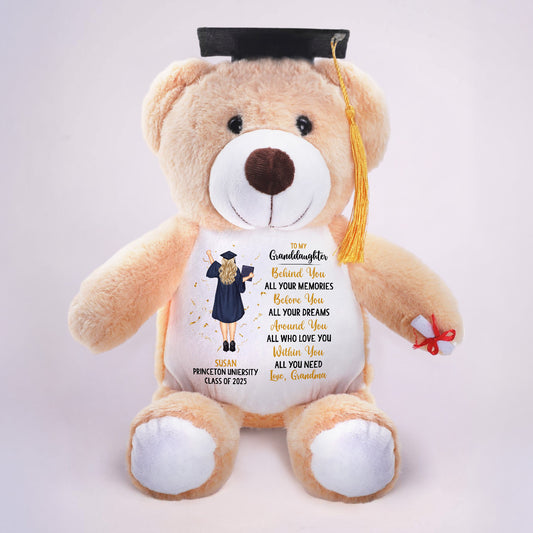 Around You All Who You Love - Personalized Graduation Teddy Bear