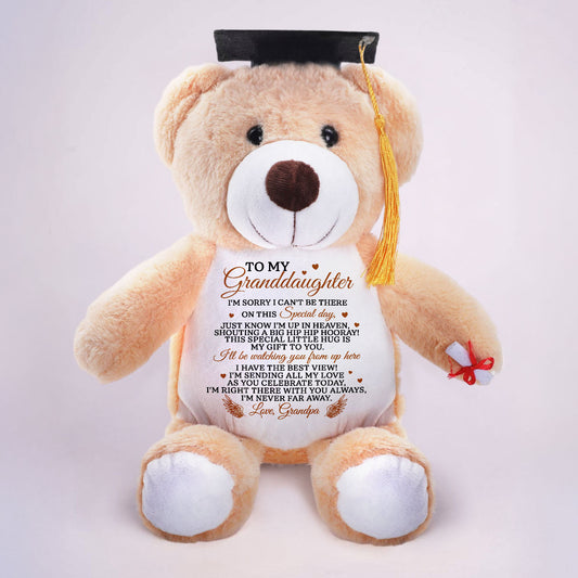 I'm Sending My Love As You Celebrate - Personalized Graduation Teddy Bear