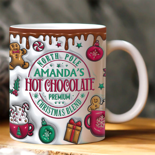 North Pole Hot Cocoa - Personalized Ceramic Coffee Mug