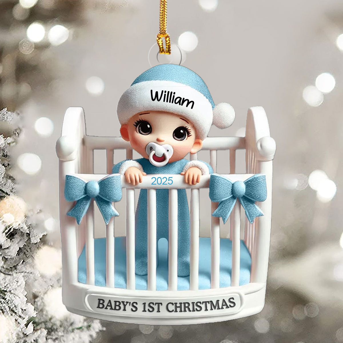 Baby In Crib - Personalized 1-Layer Acrylic Ornament – JOYMADE Baby In Crib - Personalized 1-Layer Acrylic Ornament – JOYMADE